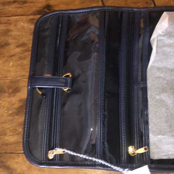 NWT Tartan + Wine Patchwork Travel Make-up travel Bag - Picture 9 of 16